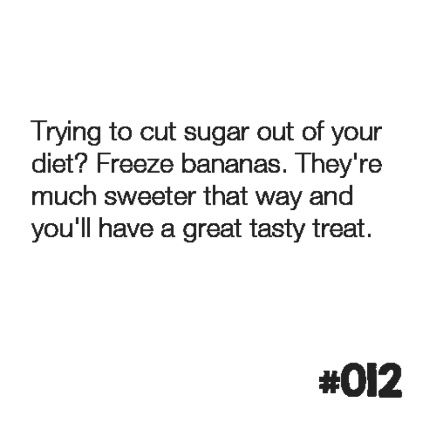A good diet tip!