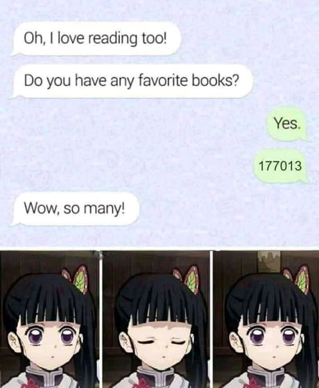 Ah yes books, I read a lot of those