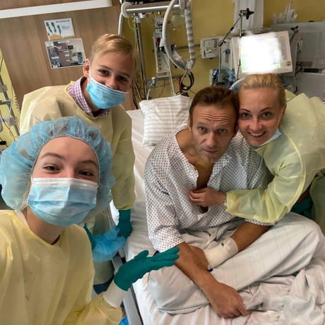 Alexey Navalny first photo out of coma