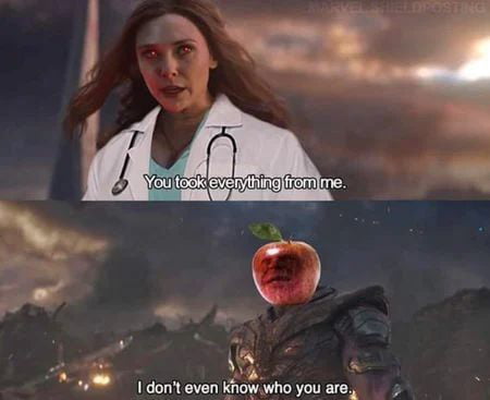 Apple a day, keeps the damn witch away