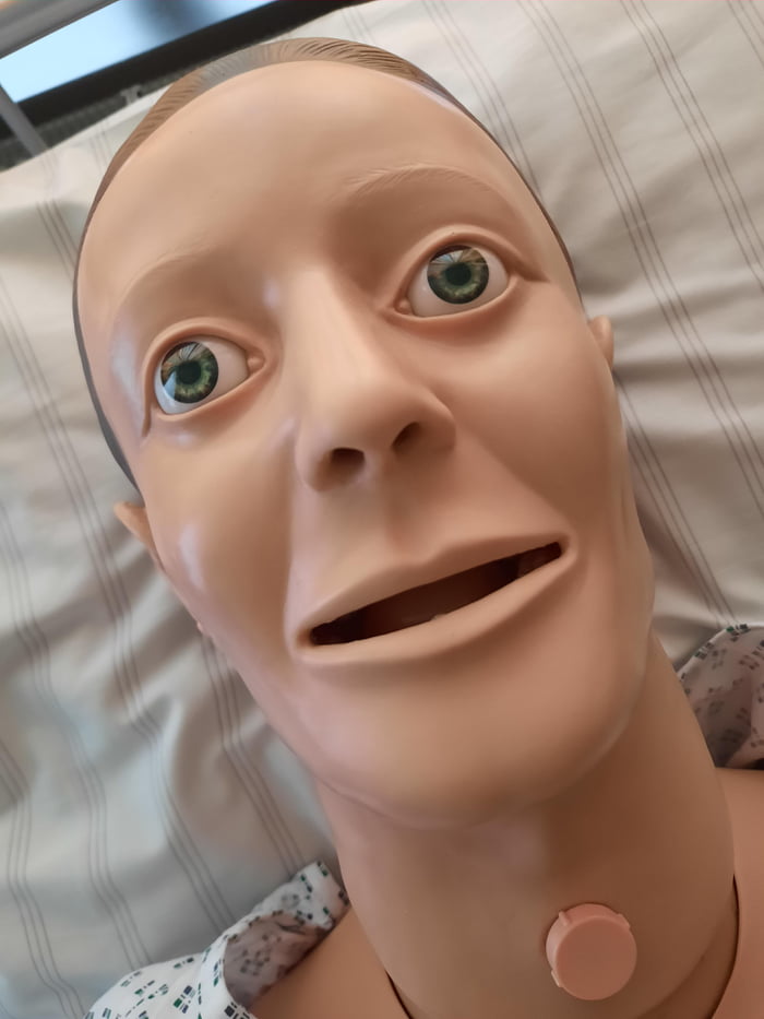 Because of COVID-19 Nurses in Germany have ther exams on puppets instead of patients. Well. Here we are.