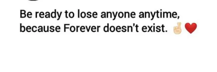 Being forever