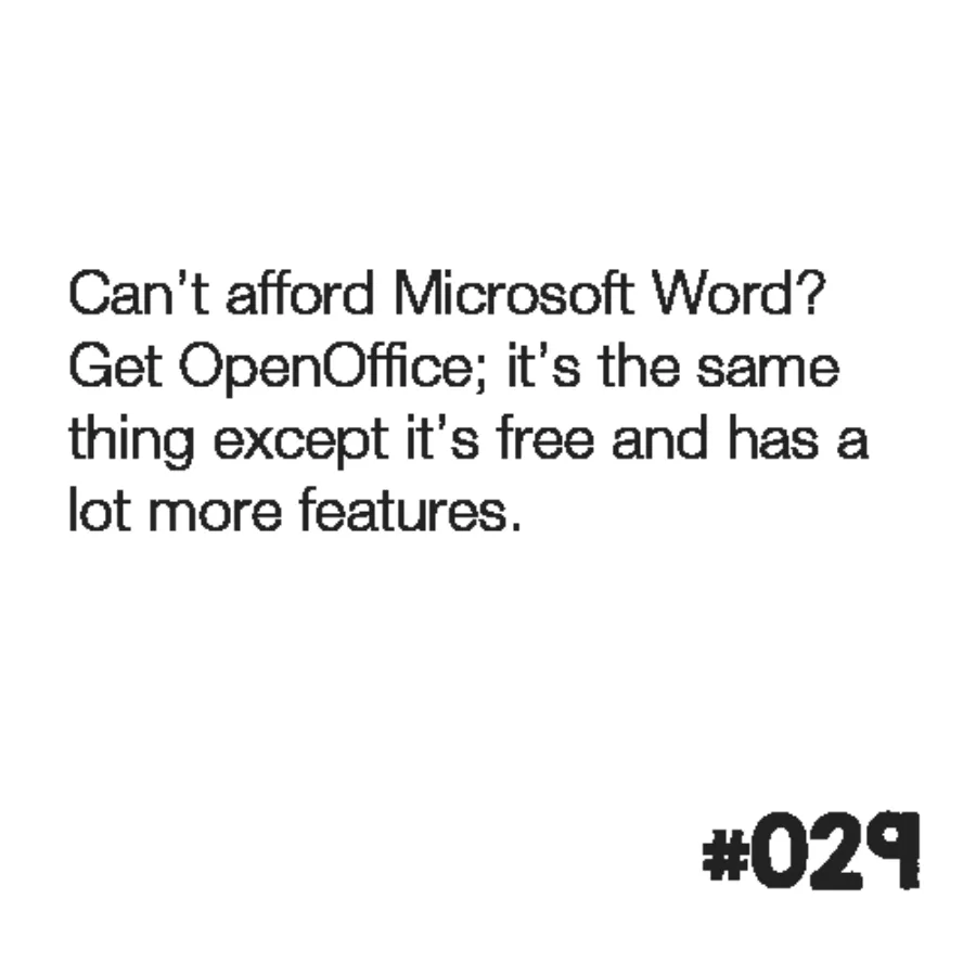 Cant afford Microsoft Word?