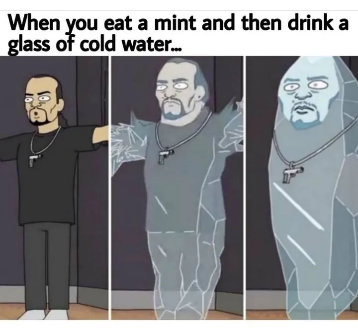 Cold water glass