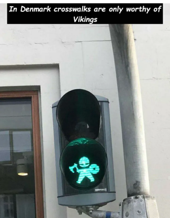 Danish pedestrian sign