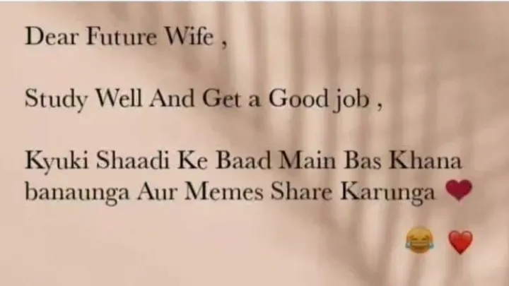 Dear future wife