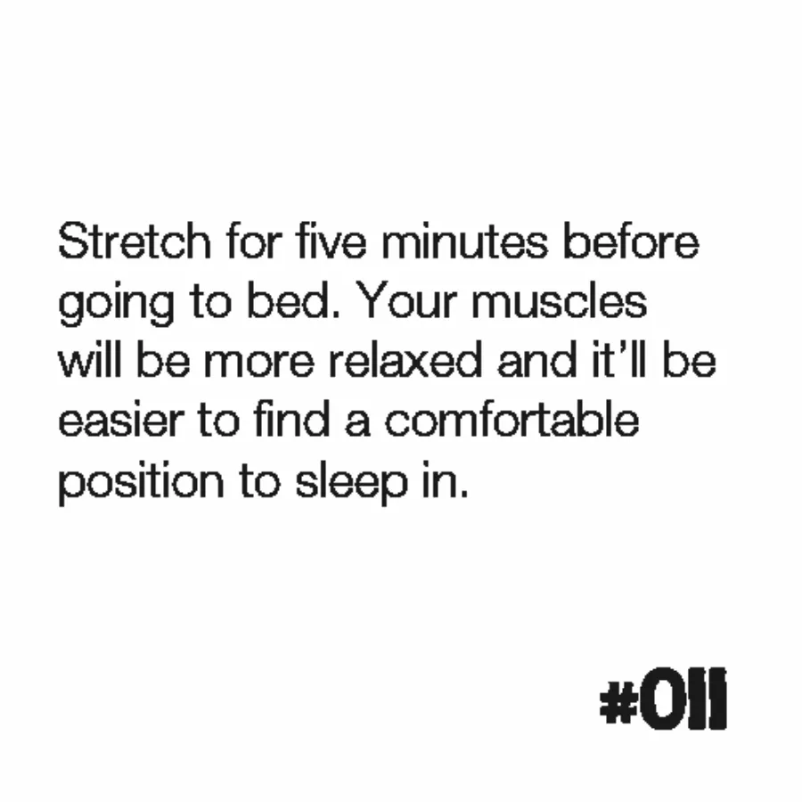 Do this before bed