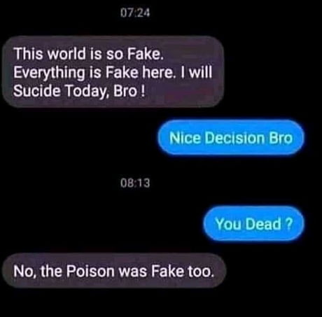 Everything is fake
