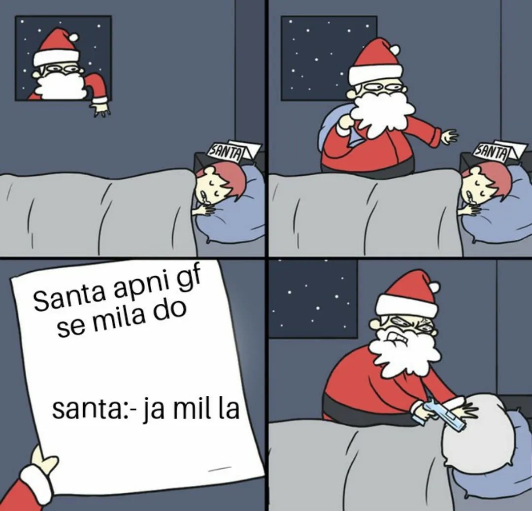 Funny Santa claus meme.