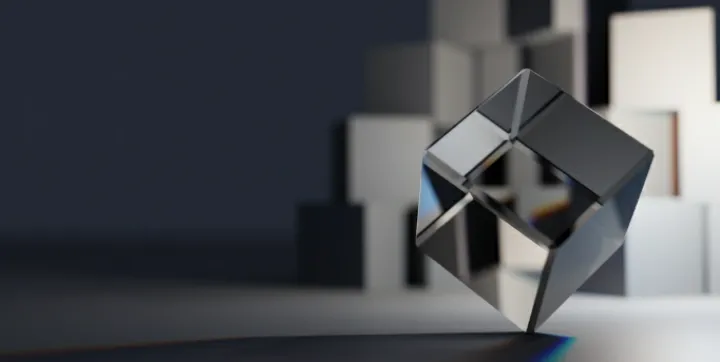Glass cube wow