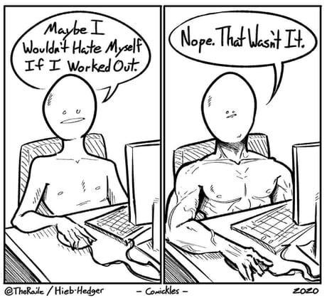 GO tO tHe GyM, iT wIlL hElP. no, it cant if you cant change your mentality