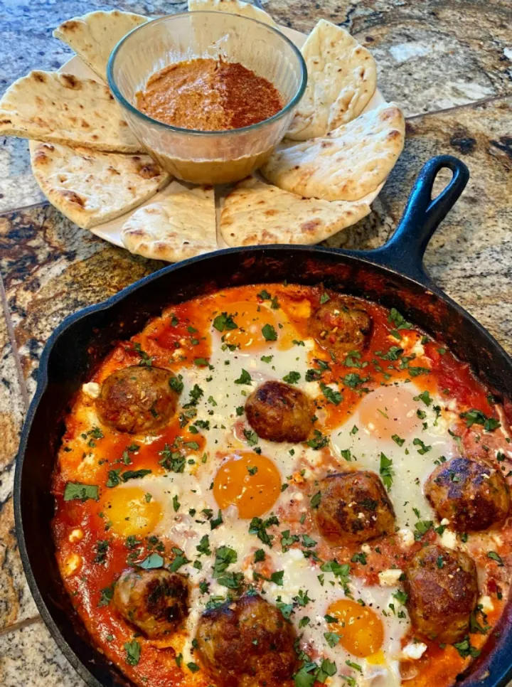 Harisha shakshuka with chicken