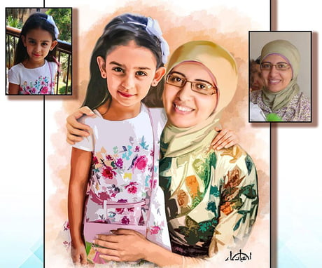 Her Mother Died When She Was 3 Months Old And They Don&#039;t Have A Picture Together So the Artist Made This For Her
