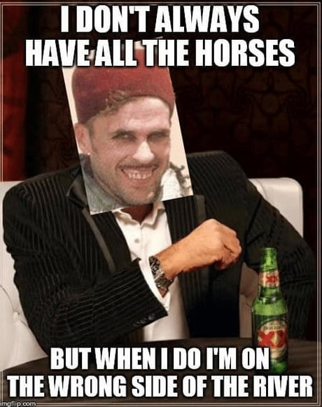 Hey, O'Connell! It looks to me like I've got all the horses!