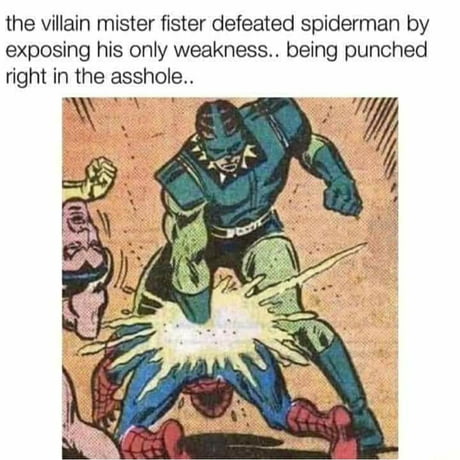 I think dude on the left is getting f**ked harder than spiderman