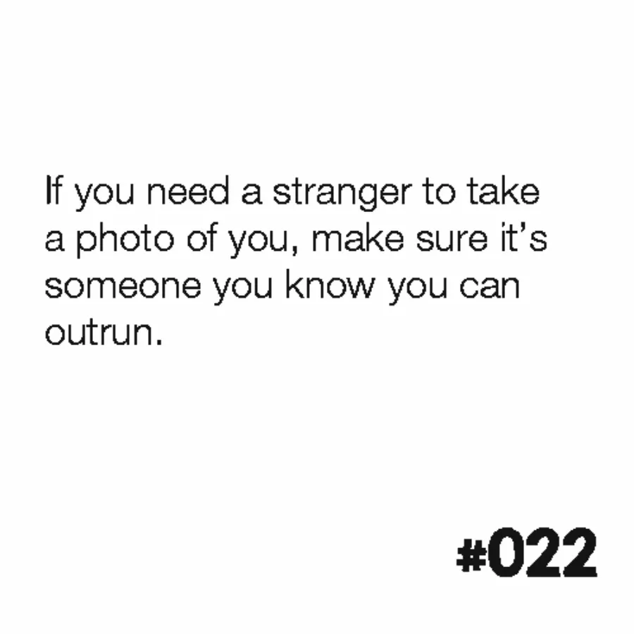 If you need someone to take a photo for you