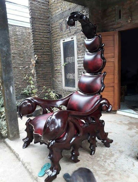 Imagine going to a job interview and this is the owner's chair