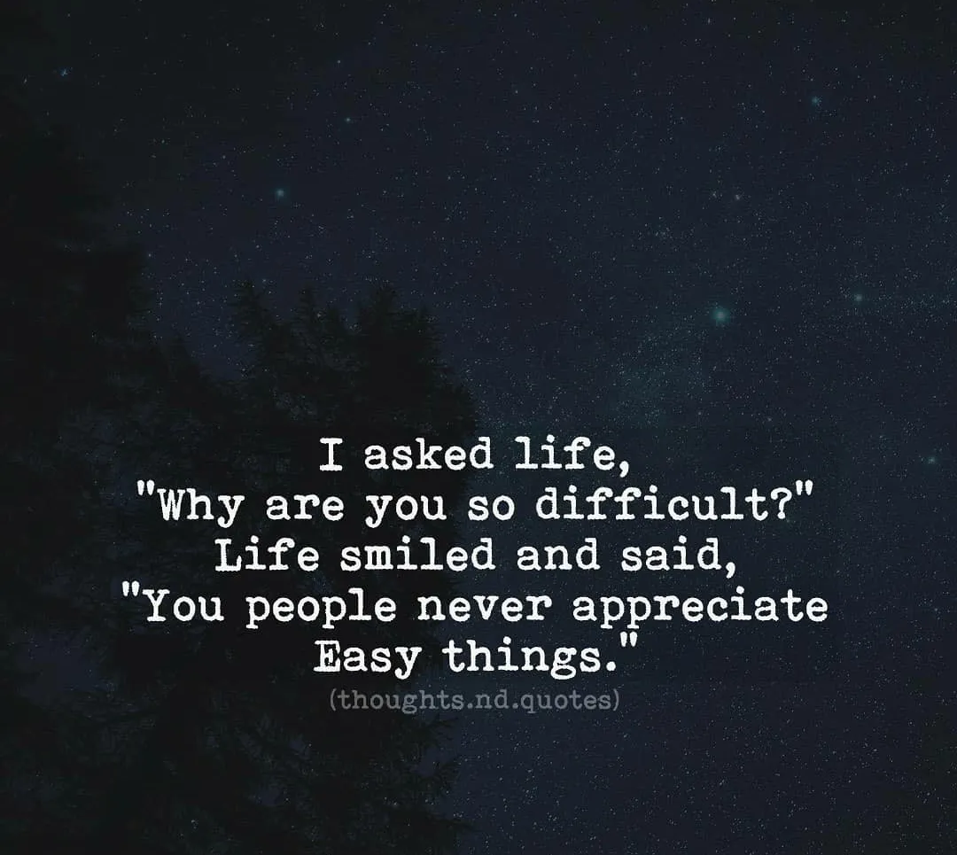 Lifestyle thoughts.