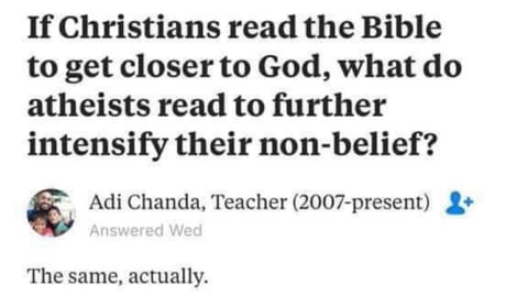 Madlad atheist