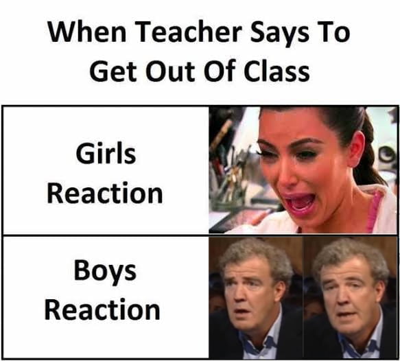 Me and the boys on our school days be like