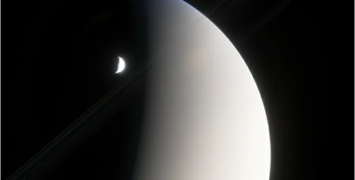 Moon orbiting