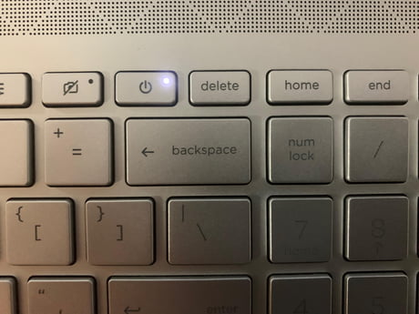Most used key is probably the Backspace. So let&#039;s put the Power button right above it. Not in the right corner. Not in the left corner. Right.above.Backspace. New HP Envy purchased today.