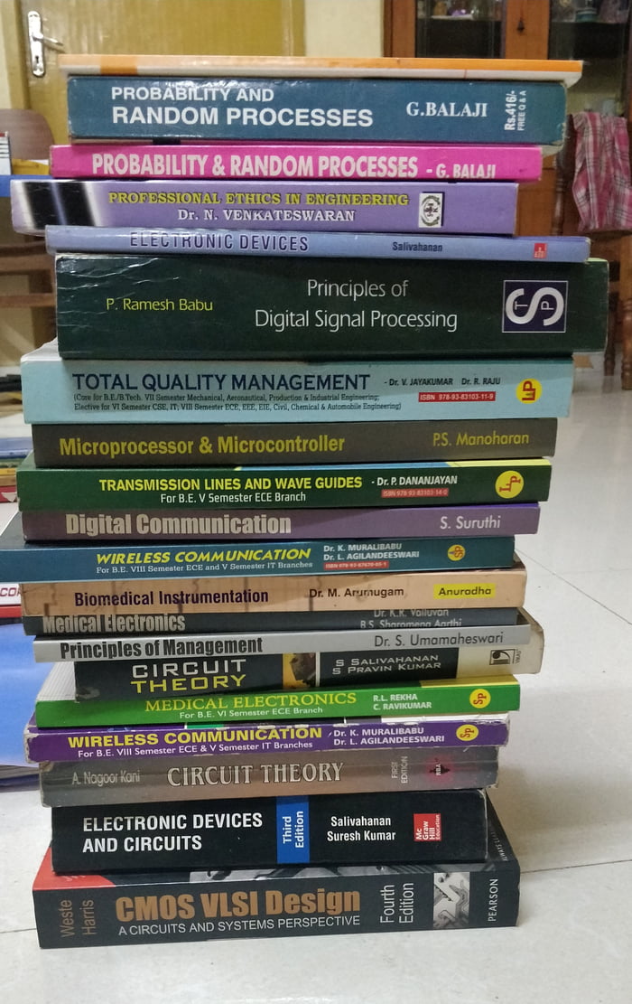 My engineering books...