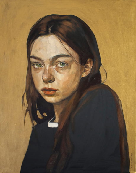 My new painting &quot;Golden portrait&quot;