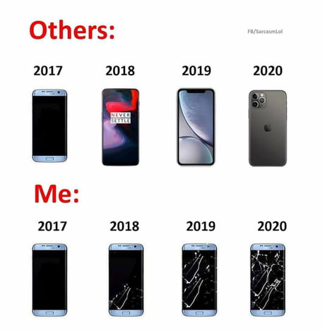 My phone over the years.