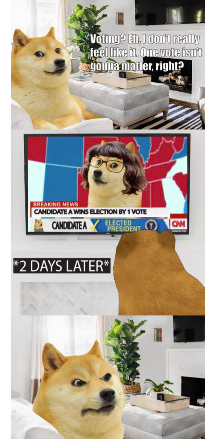 ONE VOTE CAN'T DECIDE UR FUTURE HUIHUIHUIHUIHUIHUIHUIHUI 😕