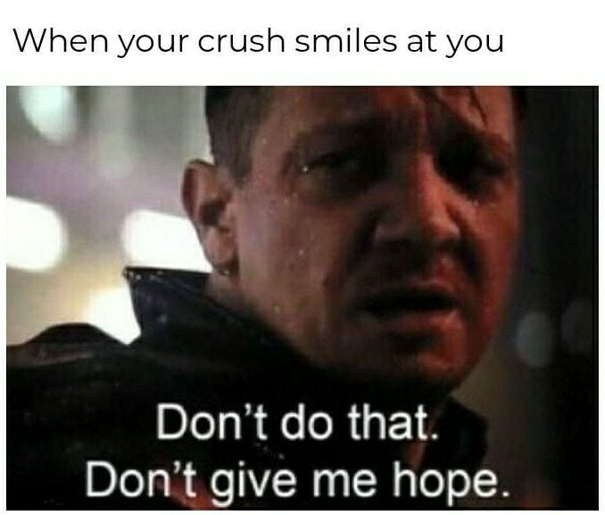Or just look at you at hallway...