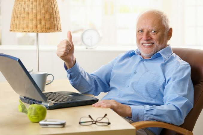 Post &quot;hide the pain Harold&quot; memes here please.