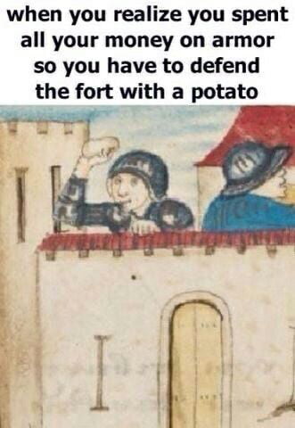 Potato does 5 damage