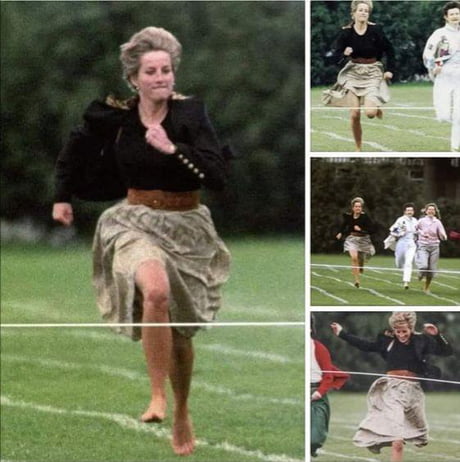Princess Diana broke the royal rules for her son Willian by taking part in the Mothers Day running race at her son's school, and she won