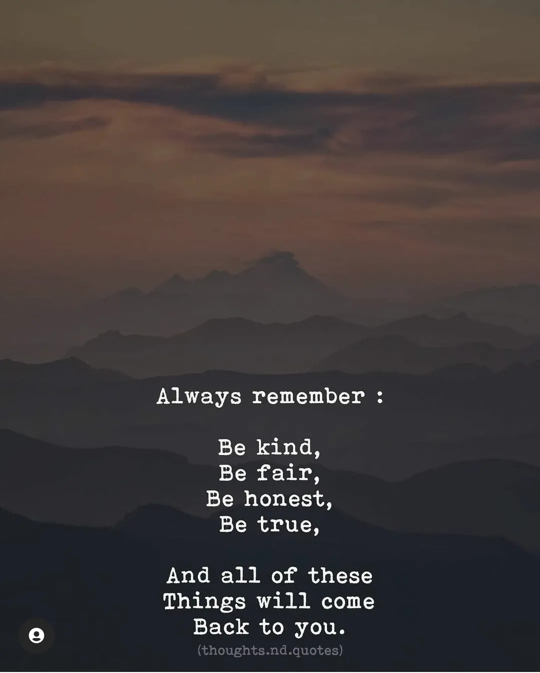 Remember that things always thought.
