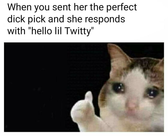 Right in the meow meow