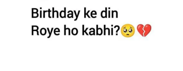 Sad birthday