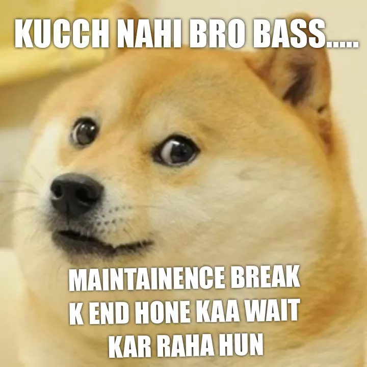 Server break......