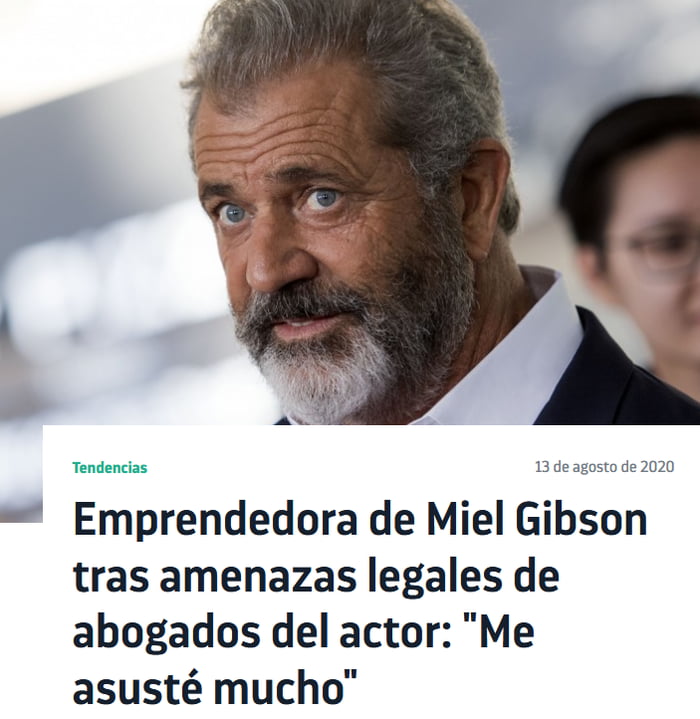 So now... this motherfkr&#039;s lawers sue a single mom of 4 in chile just for put his fkn face in a label of honey jar that she sell from her home named MIEL GIBSON.... what is happening with this ppl?