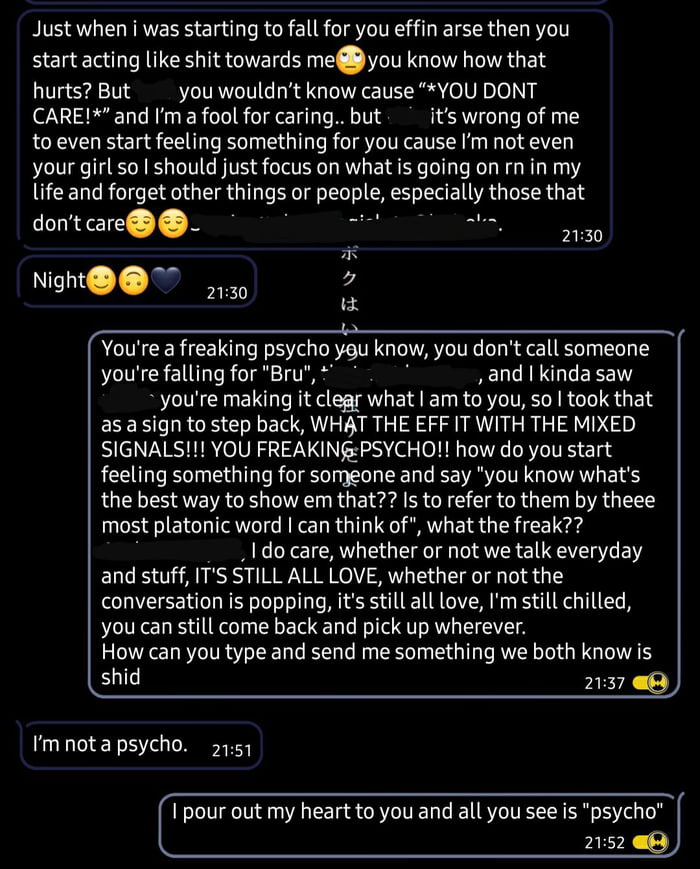 Some context: Met her 2 months ago, and we hit it off, I started to develop feelings for her and told her how I felt, then she subliminally friendzoned me, so I stepped back, and started talking to a new girl..now this one found out about that and was on 