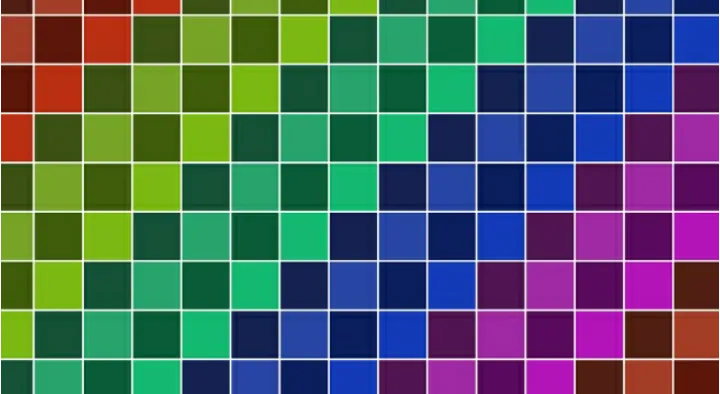 Squares from palette