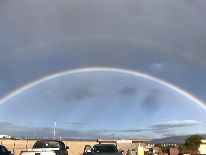 Start the day with double rainbow.
