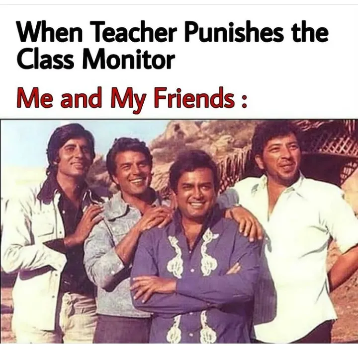 Teacher punish the monitor