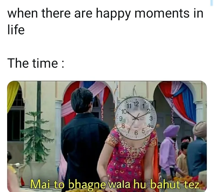 Time always run......