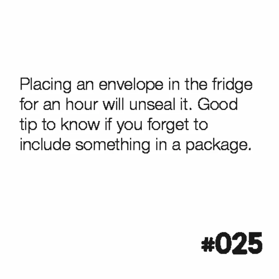 Unseal an envelope