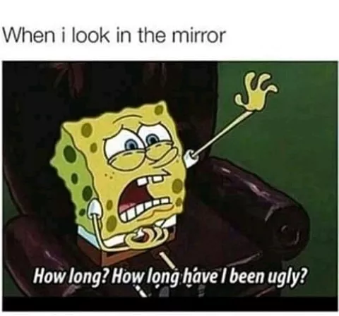 When I looked into the mirror