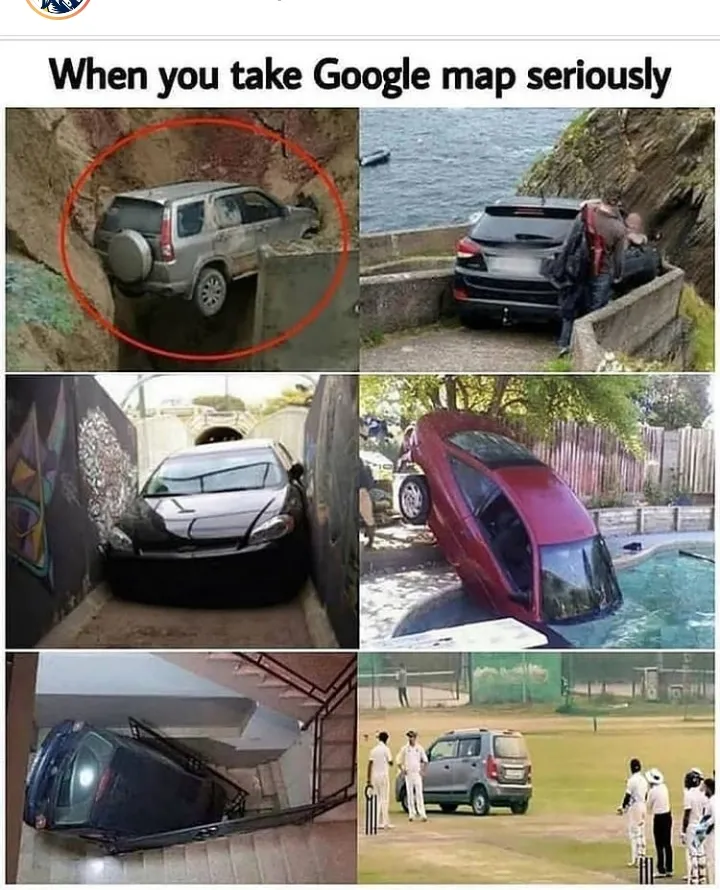 When you take Google maps,