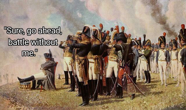 When you&#039;re feeling a little depresh but the Glory of France is at stake.