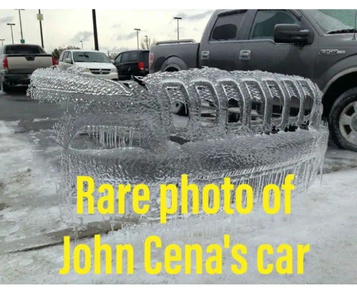 You can't even see his car