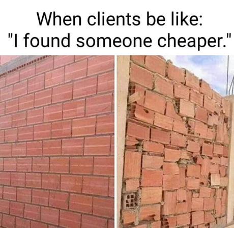 You get what you paid for ¯\_(?)_/¯